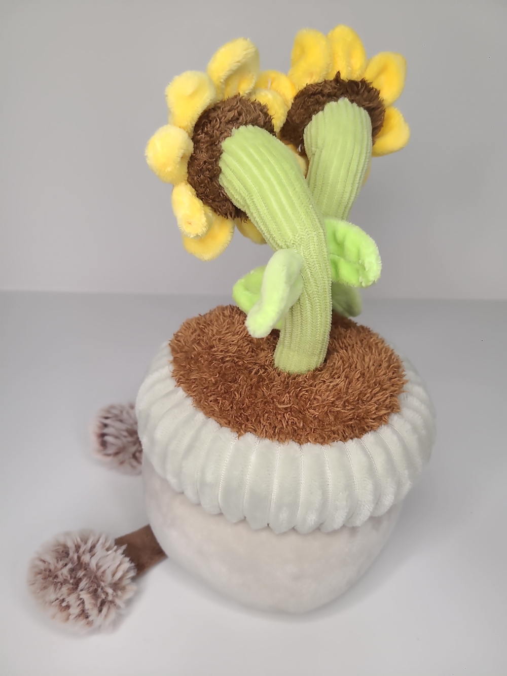 Greenhouse by Russ Sunflower Plush 12" Potted Plant Shelf Sitter Faux Flower - Picture 4 of 5